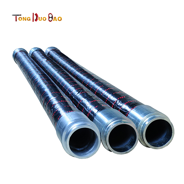 Dn125 Concrete Pump Rubber Hose With Forging Ends