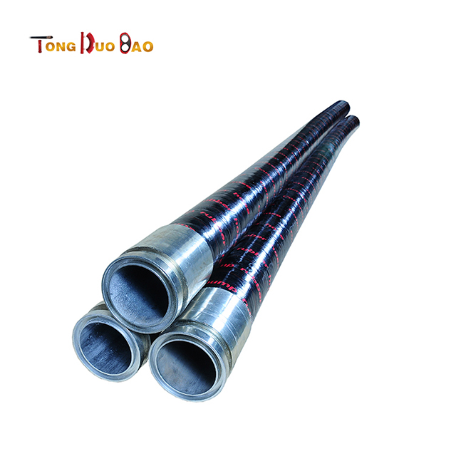 Dn125 Concrete Pump Rubber Hose With Forging Ends