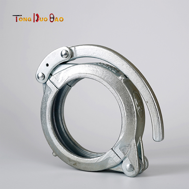 Concrete pump pipe clamp